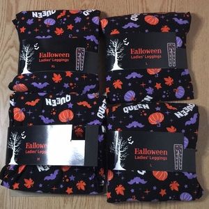 New Women’s Halloween Light Fleece Leggings Sizes Available Medium Large & XL